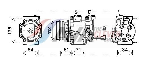 HDAK275 AVA Компресор холодоагенту